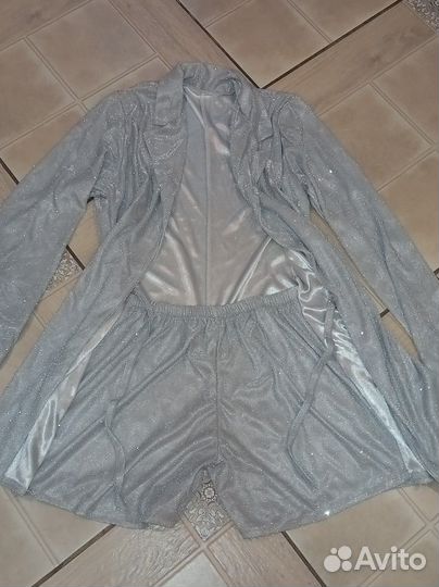 Платье комбинезон блестящее