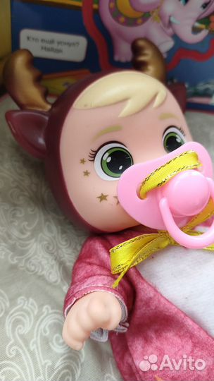 Кукла пупс интерактивная +книга мягкая стихи Барто