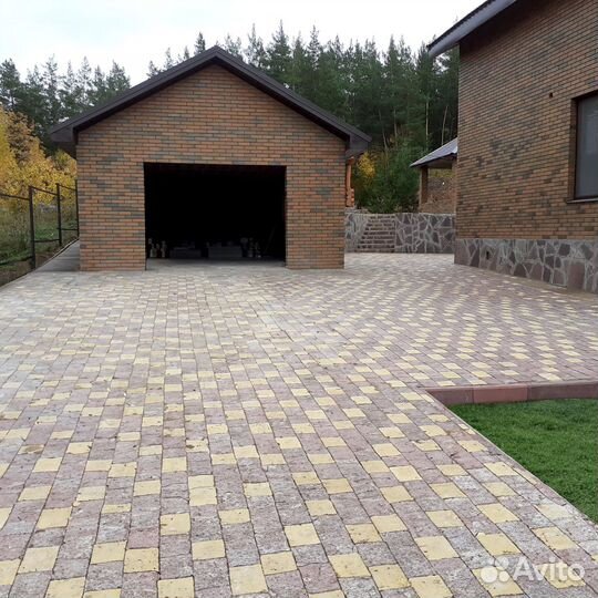 Заливка отмосток Укладка брусчатки