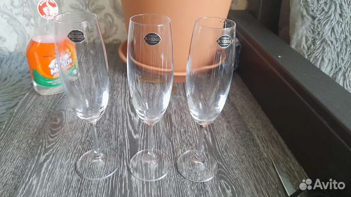 Фужеры для шампанского богемия