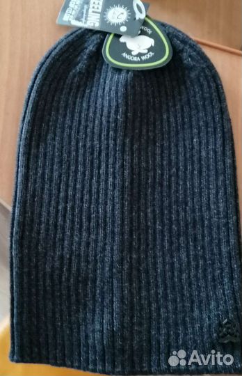 Вязаная шапка мужская размер 42-64