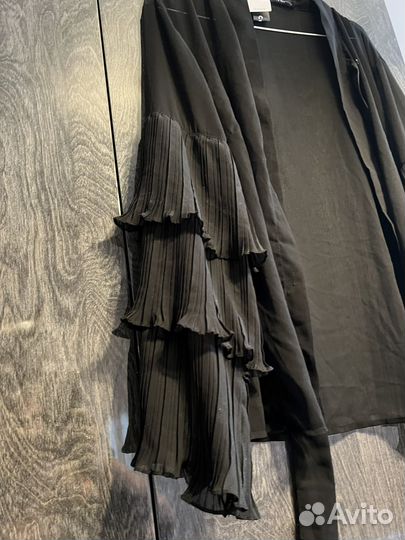 Блузка шифоновая рукава гофре большой размер 60