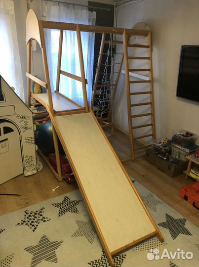Детский спортивный комплекс деревянный