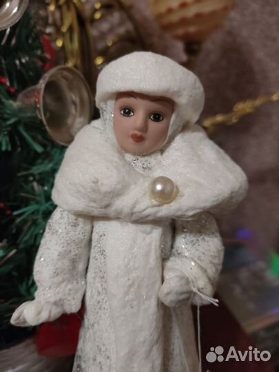 Снегурочка, ватная, ручная работа