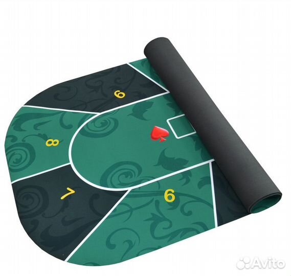 Сукно для игры в покер на 10 человек