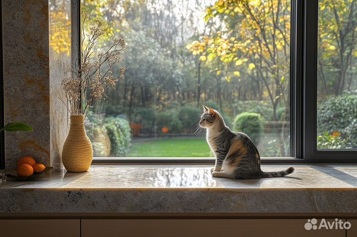 Подоконники под заказ из камня