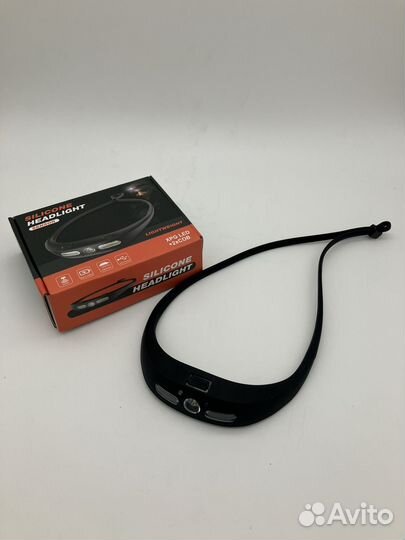 Фонарь налобный силиконовый корпус