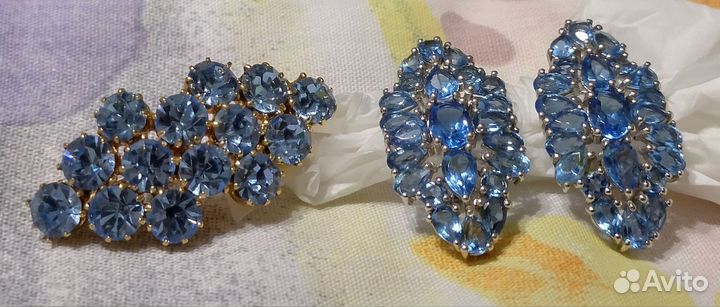 Комплекты серебряные с топазами и алпанитами