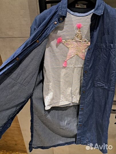 Джинсовая туника 152