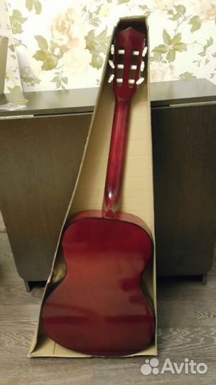Гитара классическая 38 дюймов цвет дерева новая
