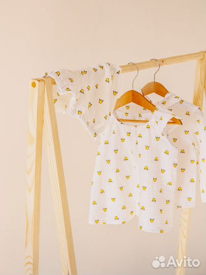 Туника и блумеры из муслина