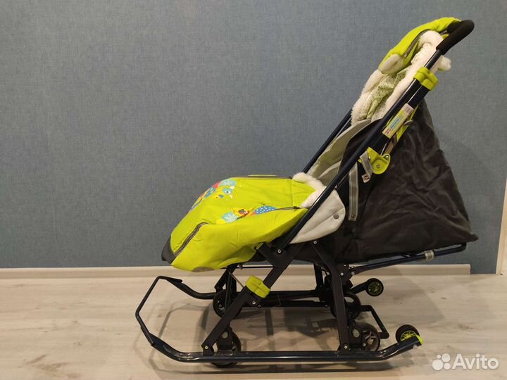 Детские сани с колесами