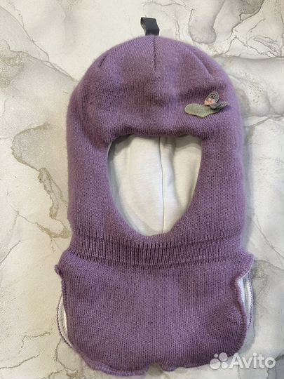 Шапка шлем зимняя для девочки 52-54