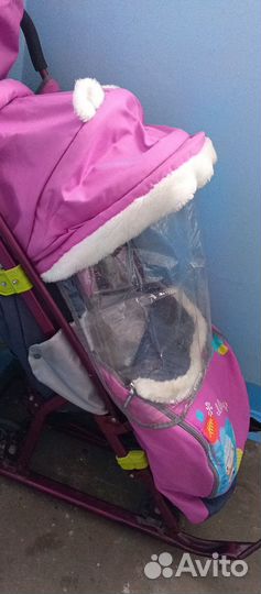 Детские санки на колесах бу