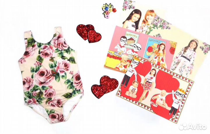 Купальник для девочек 2-4-6-8-10 лет