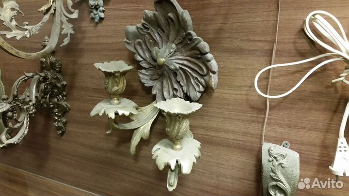 Канделябры бронзовые старинные
