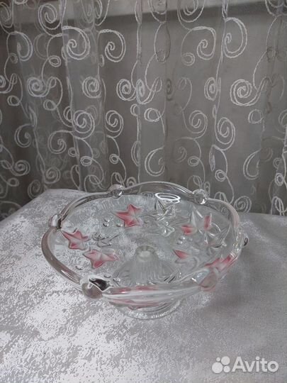 Конфетница хрустальная