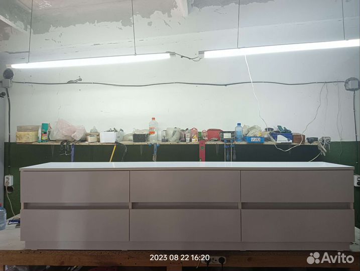 Тумба белый глянец