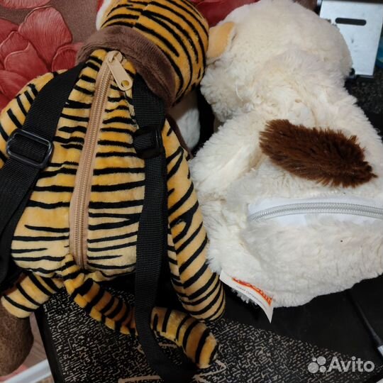 Рюкзаки детские тигренок и собачка