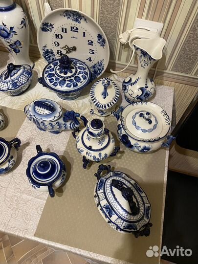 Посуда гжель