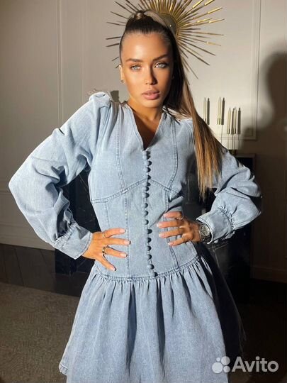 Джинсовое платье новое