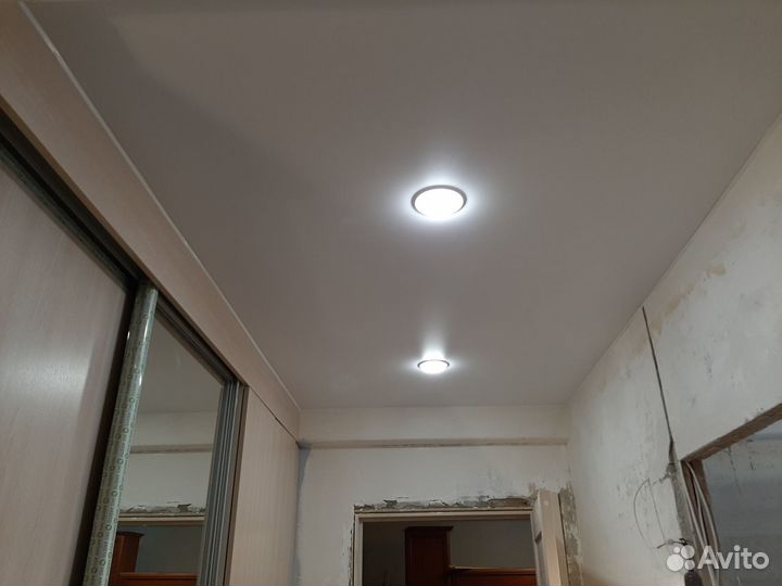 Натяжные потолки ткань