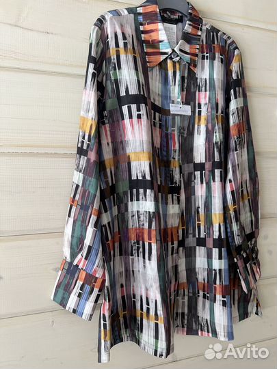 21 23 25 Блуза блузка рубашка Marina Rinaldi шелк