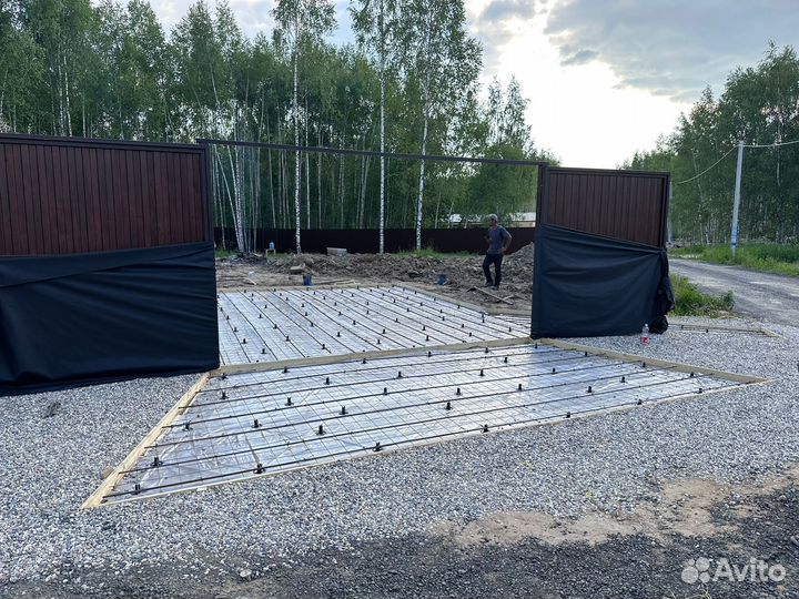 Бетонные отмостки, площадки, ливневки дренаж