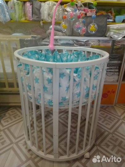 Детская кроватка круглая