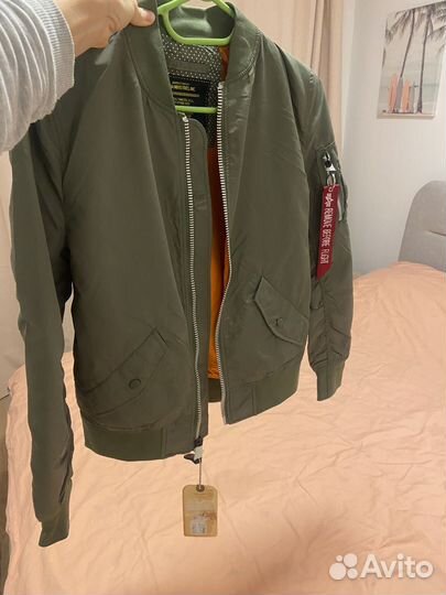 Бомбер женский Alpha Industries 42 новый оливковый