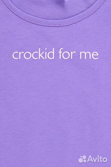 Футболка для девочки Crockid К 302147 фиалка (116)