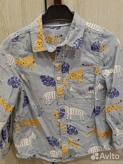 Вещи детские рубашка брендовые джинсовка