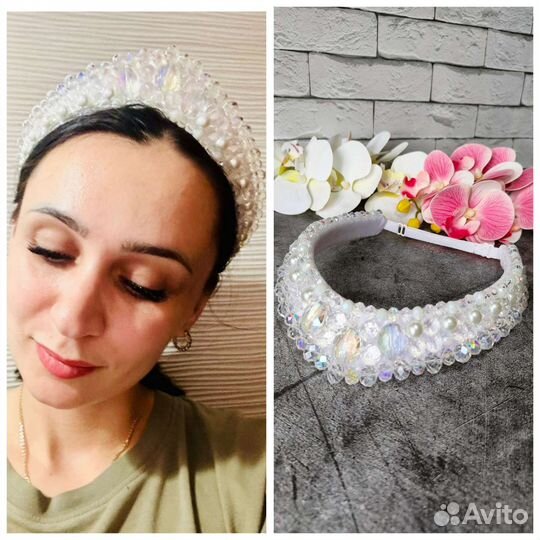 Хрустальный Ободок -кокошник