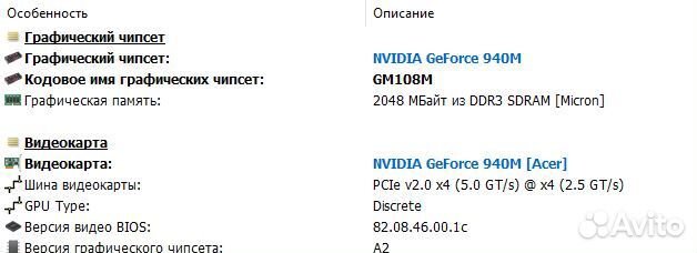 Игровой ноутбук Acer Core i5/SSD 480Гб/8 Гб памяти