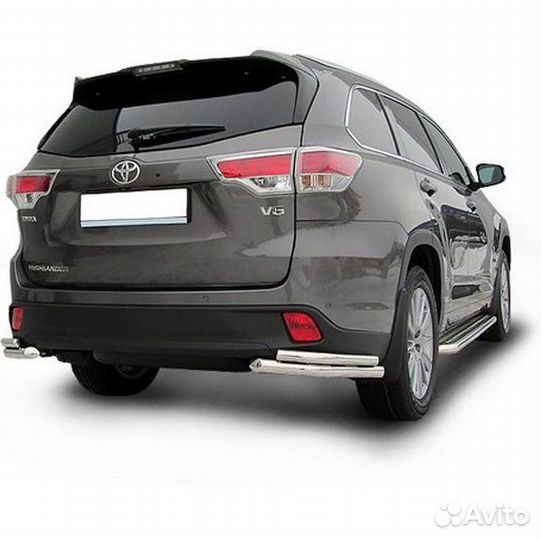 Защита бампера, уголки Toyota highlander 2014
