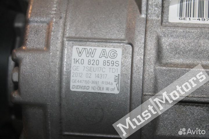 Компрессор кондиционера 1k0820859s