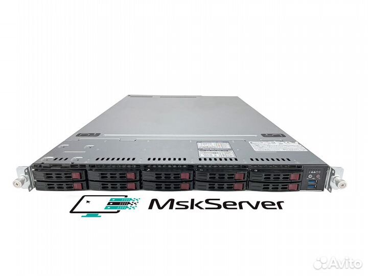 Сервер Supermicro 1029U-TR25M 2x Gold 6266C 128Gb