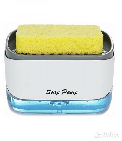 Диспенсер для моющего средства с губкой на кухню