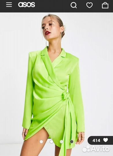 Платье пиджак ASOS design размер XS