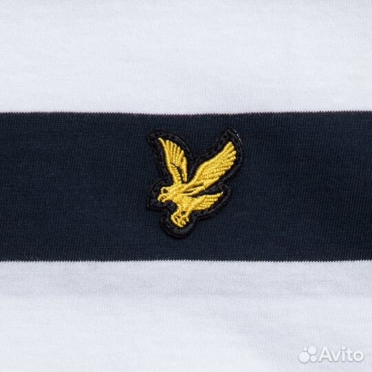 Полосатый джемпер с круглым вырезом lyle& scott