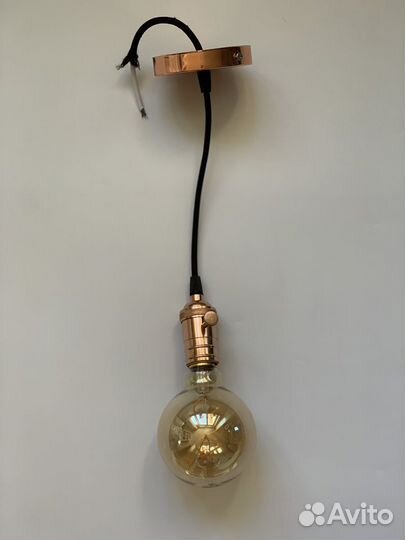 Лампа Эдисона теплый желтый