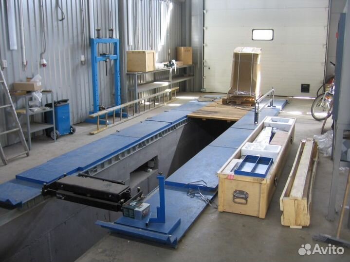 Ямные пути для автосервиса, сход развала