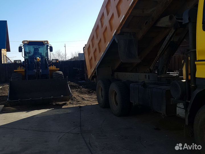 Услуги самосвала25т погрузчика3000