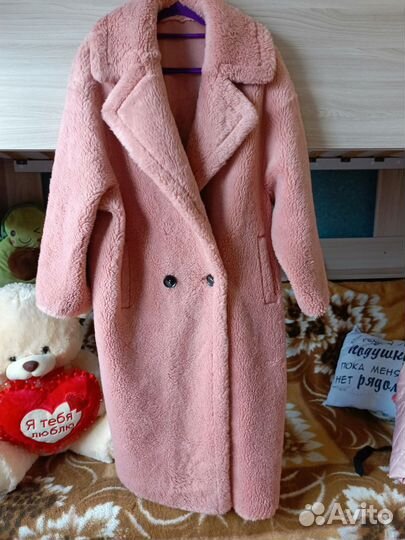 Шуба Чебурашка натуральная овчина 44 размер