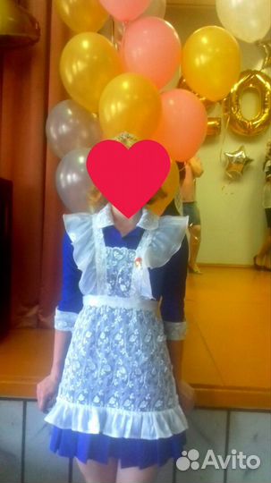 Школая форма на последний звонок с фартуком