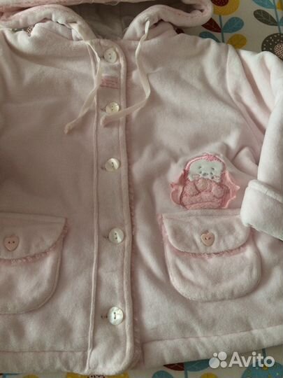 Курточка brums р 12 мес велюр теплая