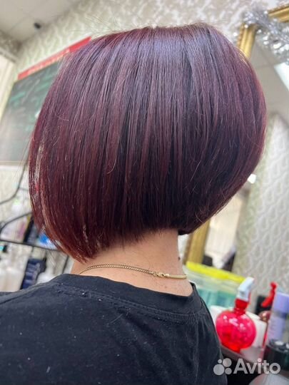 Сложное окрашивание, стрижка