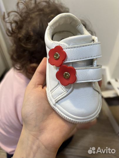 Кеды белые детские