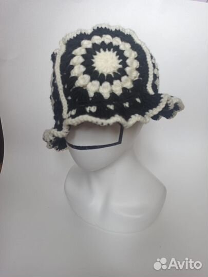 Шляпка, шапка женская вязаная awura