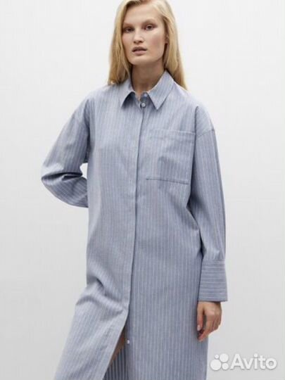 Платье рубашка lime zara hm premium